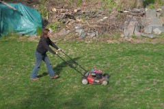 First mow