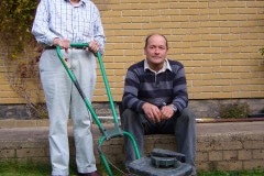 My Dad with Martin after he had restored the Victa