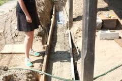 Patio footings