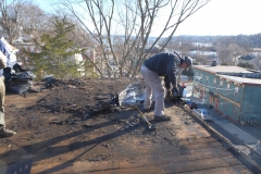 Peeling off the first layer, sheet metal