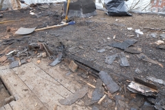 In places 3-5" thick!!!!