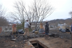 Just before Matt tripped! It's quite a drop!!!