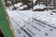 February. New roof covering
