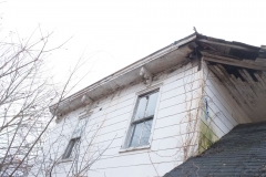 Water gushes through when it rains