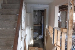 Banister into ground floor