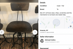 toledo chair badly scratched