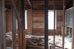 Plenty of debris, wood, plaster etc