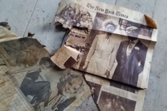 Old news clipping of Royals exile of King Edward VIII