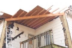 It was the section of roof that overhung the rear balcony